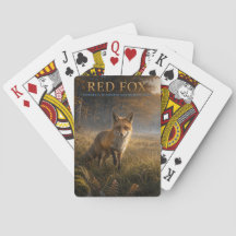 Zorro Rojo Bosque Pradera ANIMALES Póker