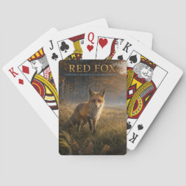 Baraja De Cartas Zorro Rojo Bosque Pradera ANIMALES Póker