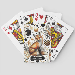 Baraja De Cartas Zorro suave y puntos impecables