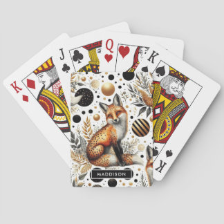 Baraja De Cartas Zorro suave y puntos impecables