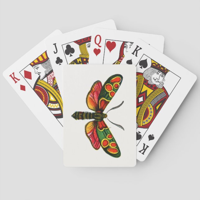 Baraja De Cartas Zygaena carniolica - La malla de burnet crepuscula (Reverso)