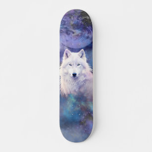 Baraja de monopatín Luna Oscura Lobo Blanco