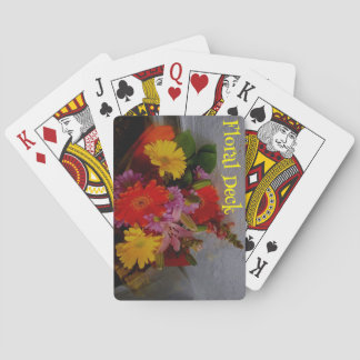 Baraja floral de cartas