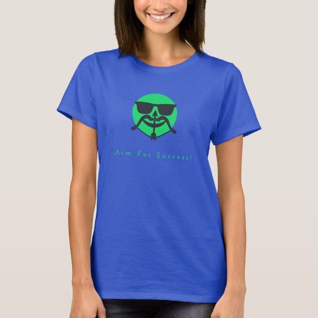 Barba y flecha camiseta femenina (Anverso)
