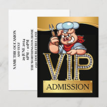 Barbacoa VIP / INVITACIÓN de recolección de cerdos