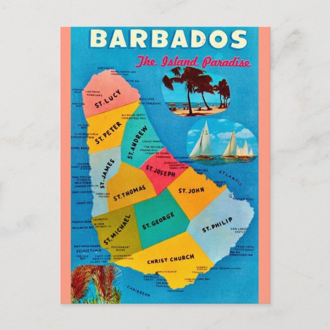 Barbados - Postal de Paraíso (Anverso)