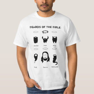 Barbas de la camiseta básica de la biblia