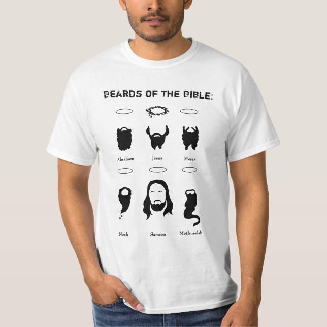 Barbas de la camiseta básica de la biblia (Anverso)