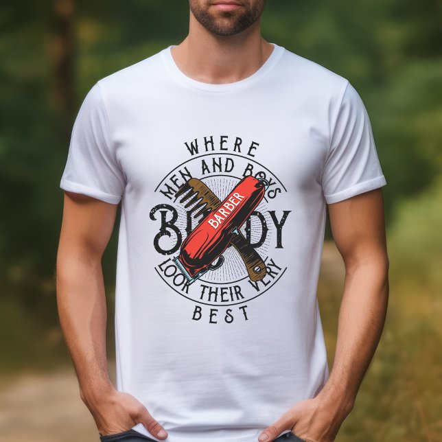Barber Buddy para Camiseta para Hombres y Niños (Subido por el creador)