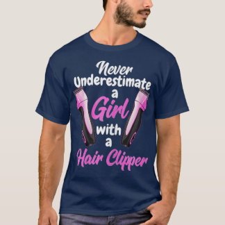 Barber Camisetas Para Mujeres Graciosa Peladora Ba