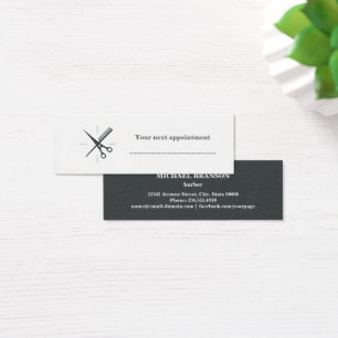 Barber Próxima cita Comb Gris White Scissor
