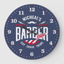 Barber Shop personalizada reloj de pared