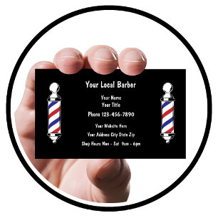 Barber Shop Tarjetas de visita simples