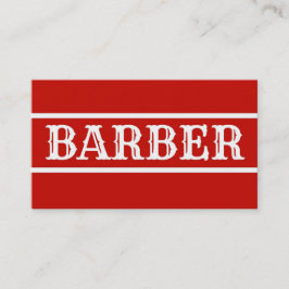 Barber tarjeta de visita
