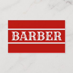 Barber tarjeta de visita