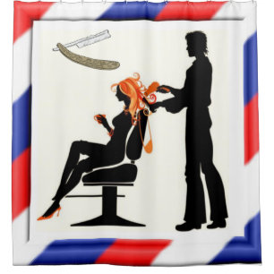 Barbería de cortina de ducha