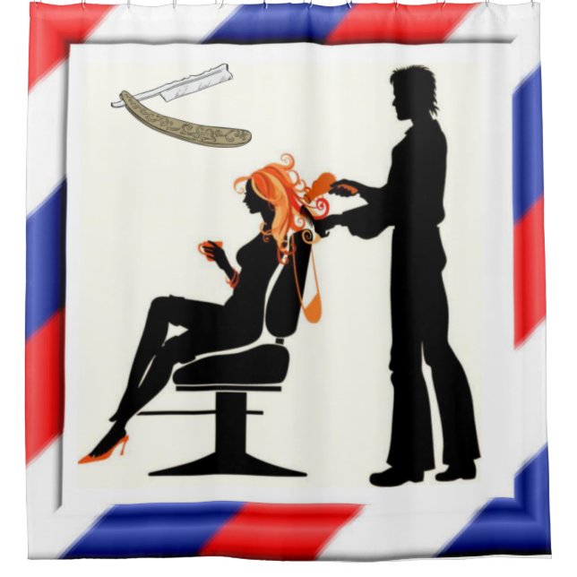 Barbería de cortina de ducha (Anverso)