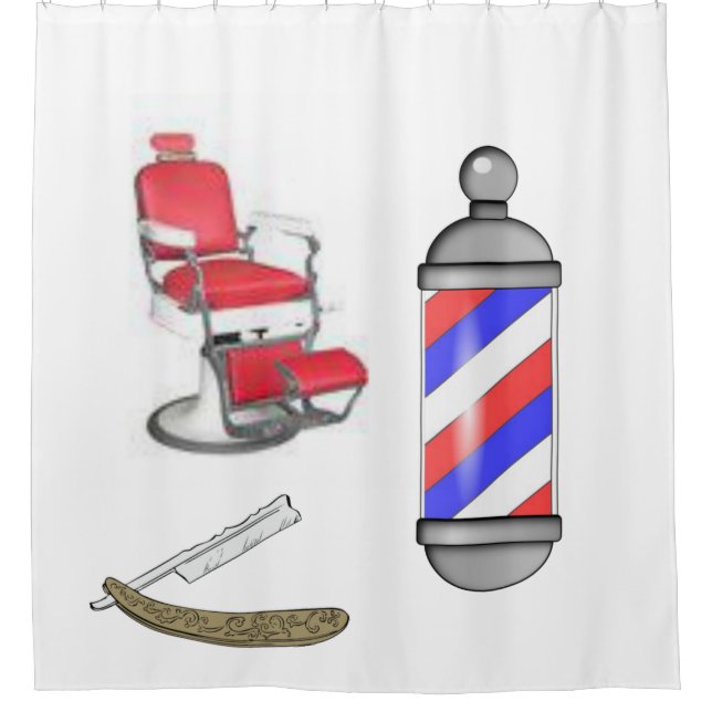 Barbería de cortina de ducha (Anverso)