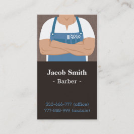 Barbería masculina elegante Tarjetas de visita