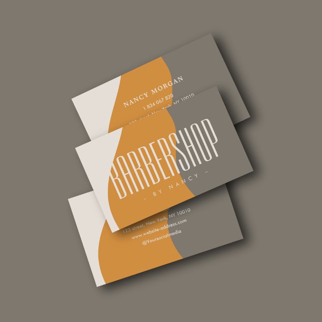 Barbershop Earth moderna utiliza una tarjeta de vi (Subido por el creador)