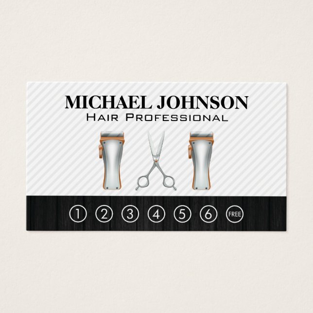 Barbershop | Tarjeta Punch (Frente)