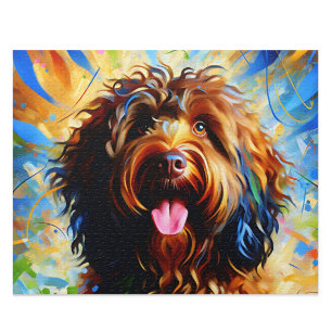 Barbet: Perro de Agua Francés Marrón Rompecabezas