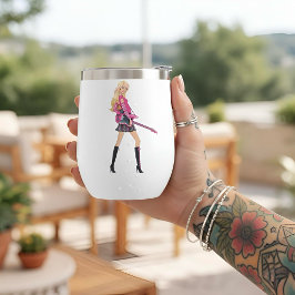Barbie Thermal Wine Tumbler