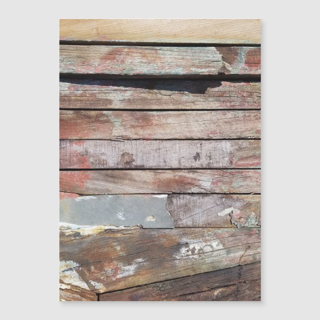 Barcaza Rústica Deteriorada Tablas de Madera Náuti (Anverso)