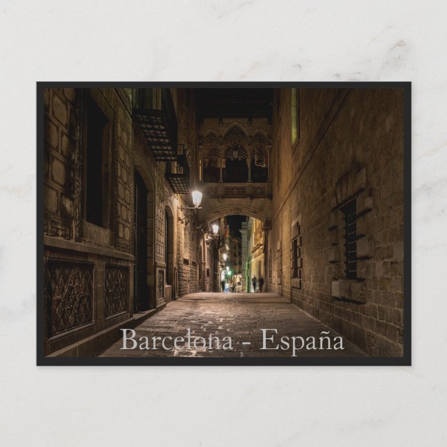 Barcelona City, España postal (Anverso)
