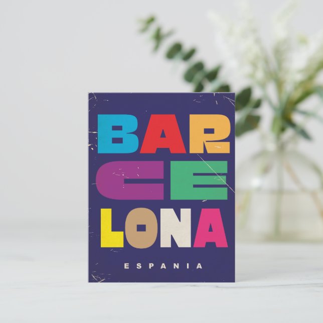 Barcelona España (Anverso de pie)