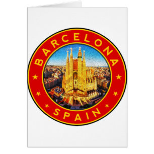 Barcelona, España, círculo, rojo