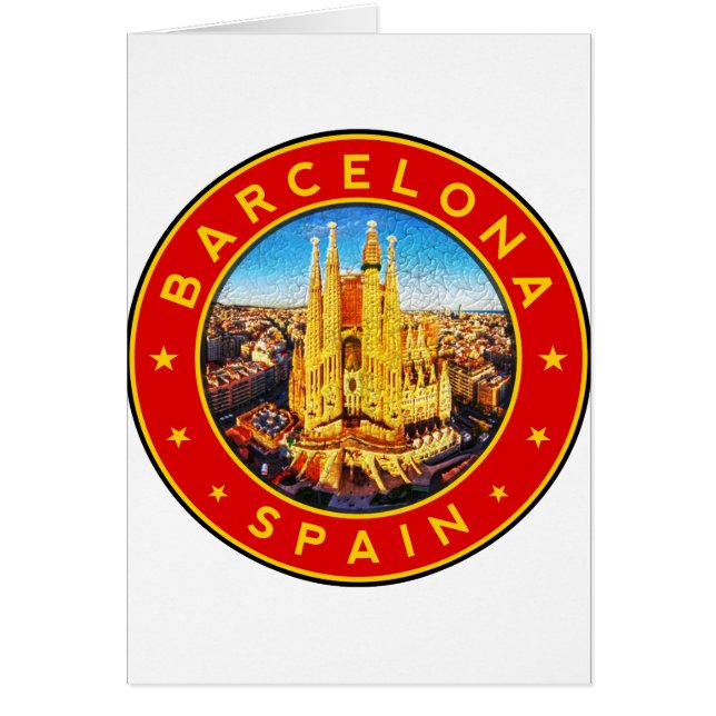 Barcelona, España, círculo, rojo (Frente)