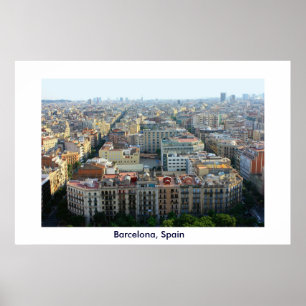 Barcelona, España, impresión poster