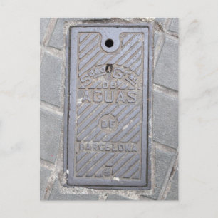 Barcelona, España, tarjeta postal de portada de ut