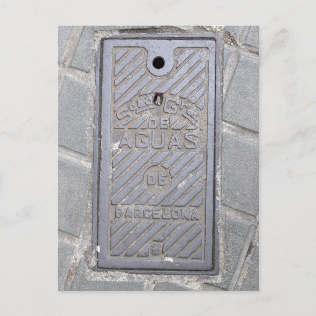 Barcelona, España, tarjeta postal de portada de ut (Anverso)