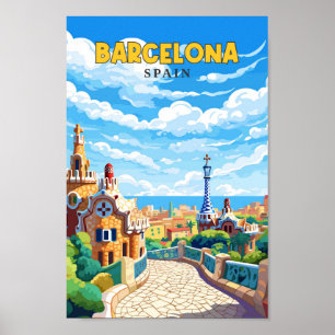 Barcelona España Viaje Arte Vintage