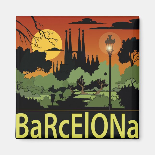 Barcelona. imán (Frente)