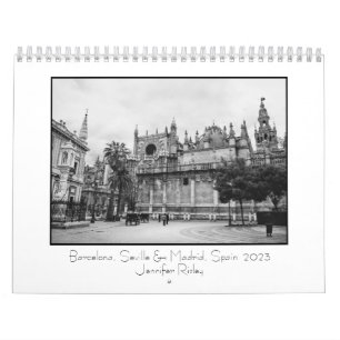 Barcelona, Sevilla y Madrid, España - Calendario 