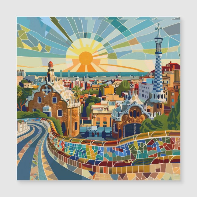 Barcelona Souvenir Imán (Anverso)