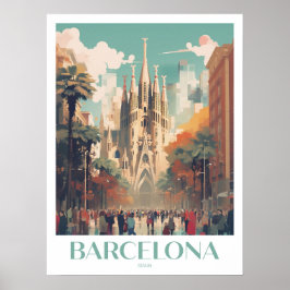 Barcelona Viajes Imprimir arte de pared