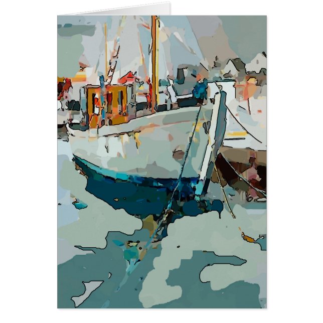 Barco camaronero, abstracto (Frente)
