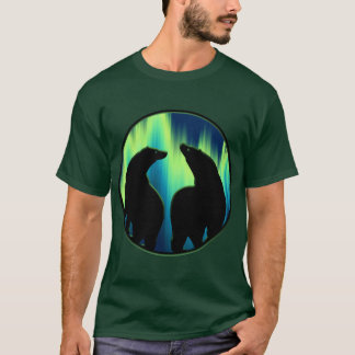 Barco de arte Oso Luz del Norte Camisetas Regalos