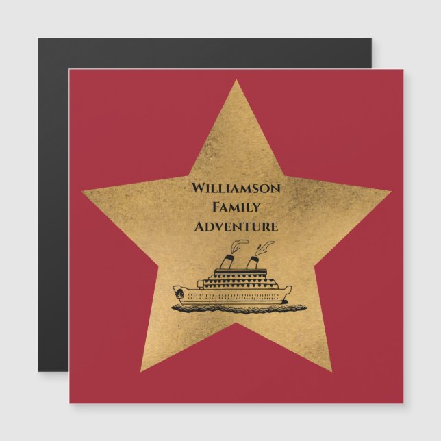 Barco de crucero de la familia Gold Star con puert (Anverso/Reverso)