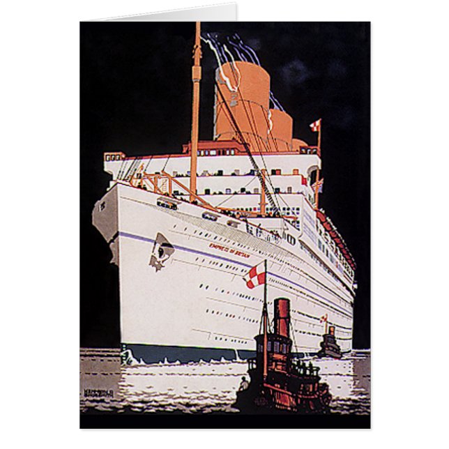 Barco de Crucero de Transporte de Viaje Antiguo po (Frente)