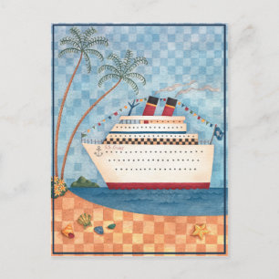 Barco de crucero - postal
