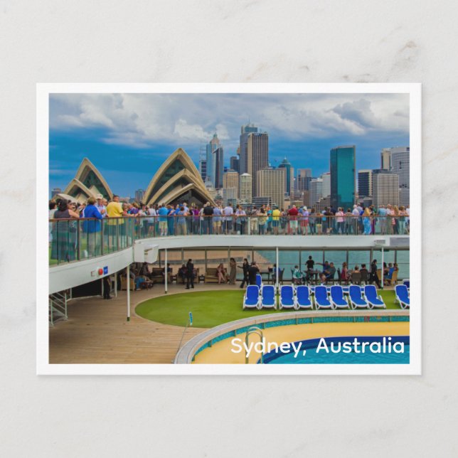 Barco de crucero postal en Sydney, Australia (Anverso)