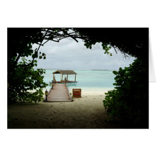 Barco de la isla de Maldivas