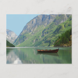 Barco de la postal Vikings