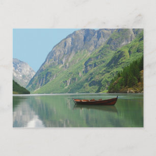 Barco de la postal Vikings