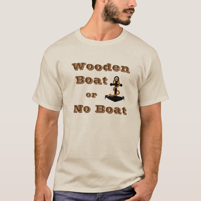Barco de madera o camiseta sin barco (Anverso)
